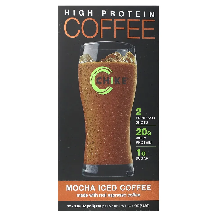 High Protein Iced Coffee, Mocha, 12 Packets, 1.09 oz (31 g) Each image 1