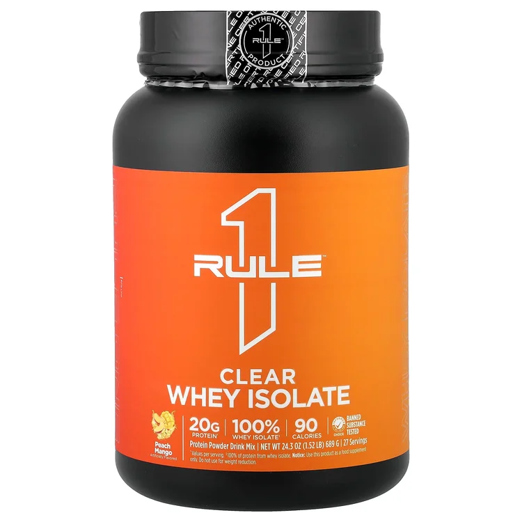 Clear Whey Isolate, Peach Mango, 1.52 lb (689 g) image 1
