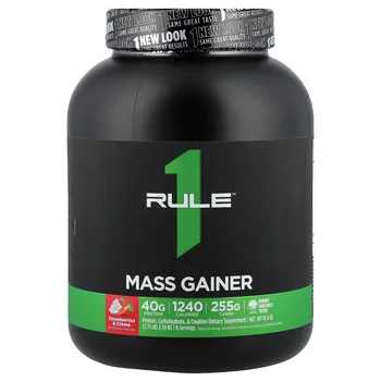 Mass Gainer, Strawberries & Creme, 5.71 lb (2.59 kg)
