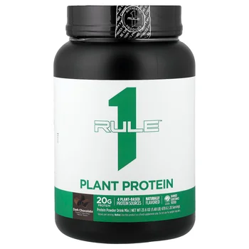 Plant Protein, Dark Chocolate, 1.48 lb (670 g)