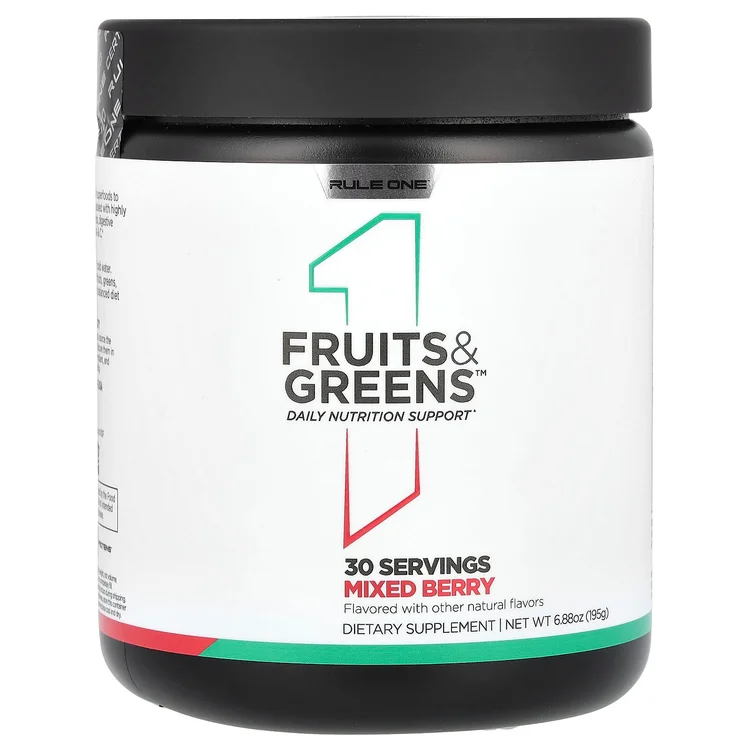 Fruits & Greens, Mixed Berry, 6.88 oz (195 g) image 1