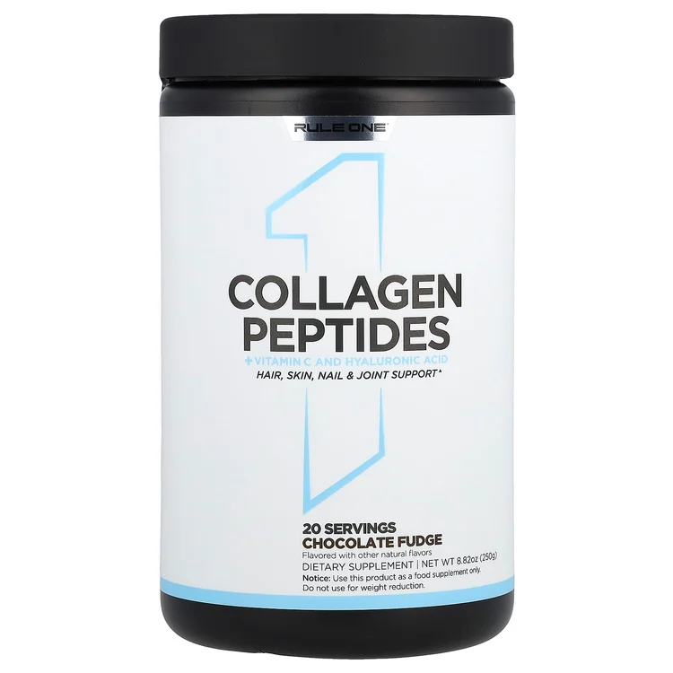 Collagen Peptides + Vitamin C and Hyaluronic Acid, Chocolate Fudge, 8.82 oz (250 g) image 1