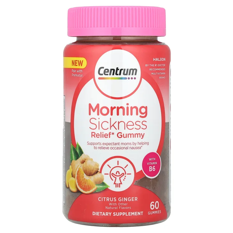 Morning Sickness Relief Gummy, Citrus Ginger, 60 Gummies image 1