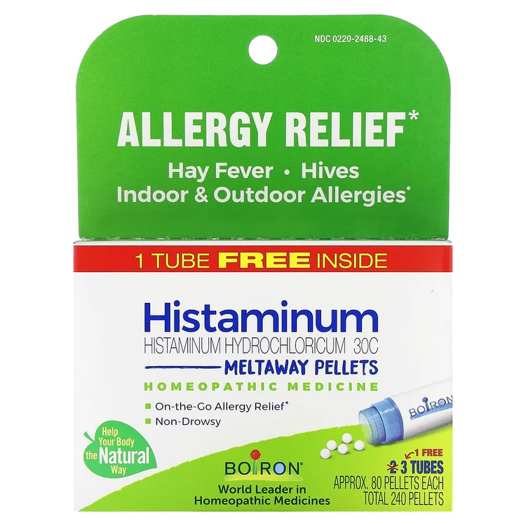 Histaminum Hydrochloricum 30C, 3 Tubes, 80 Meltaway Pellets Each image 1