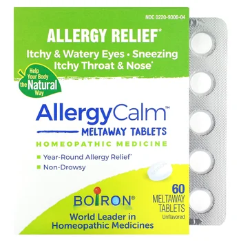 AllergyCalm, Allergy Relief, Unflavored, 60 Meltaway Tablets