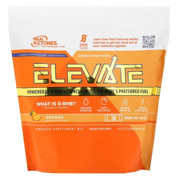 Elevate, Orange, 30 Drink Mix Packets,  0.43 oz (12.3 g) Each