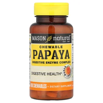 Chewable Papaya, Digestive Enzyme Complex, Peach , 100 Chewables