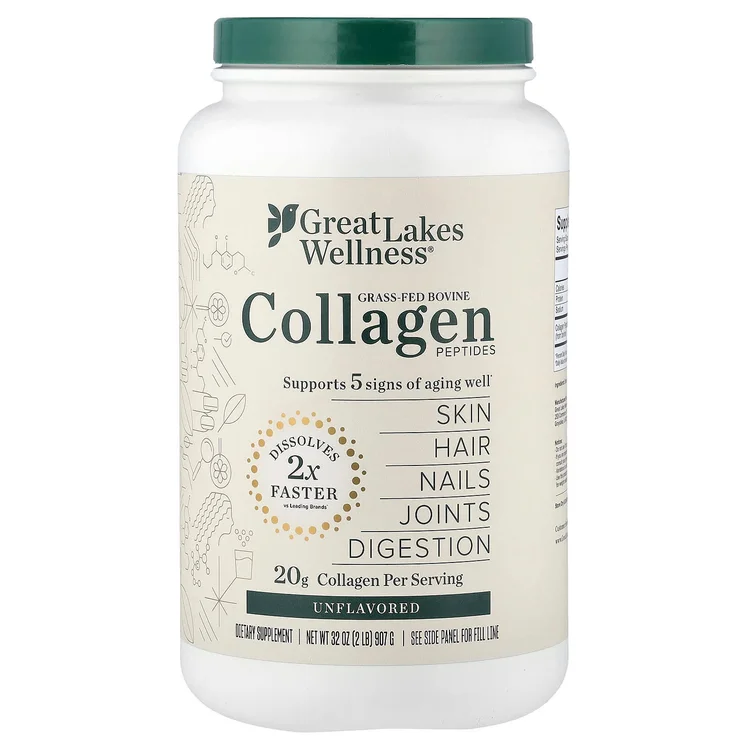 Grass-Fed Bovine Collagen Peptides, Unflavored, 32 oz (907 g) image 1
