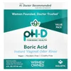 Boric Acid, Instant Vaginal Odor Rinse, 2 Bottles & 2 Nozzles , 6 fl oz (177.44 ml)