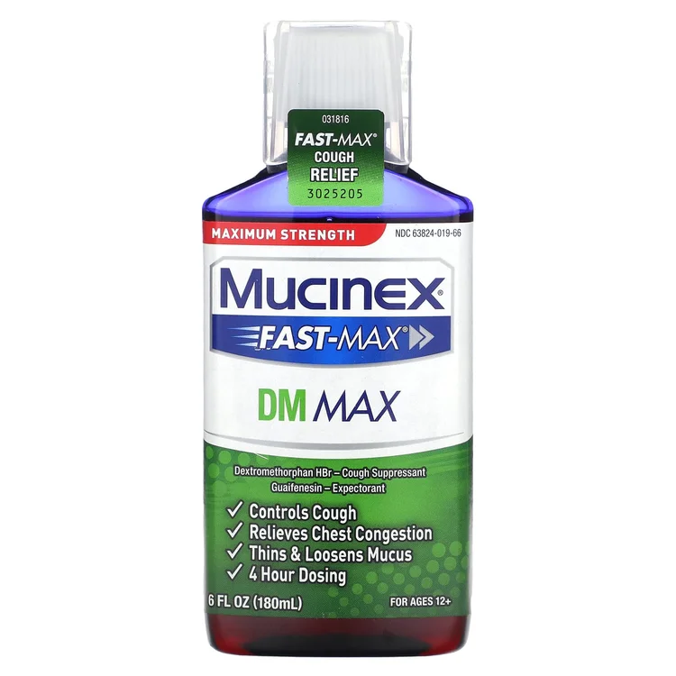 Fast-Max DM Max, Maximum Strength, For Ages 12+, 6 fl oz (180 ml) image 1