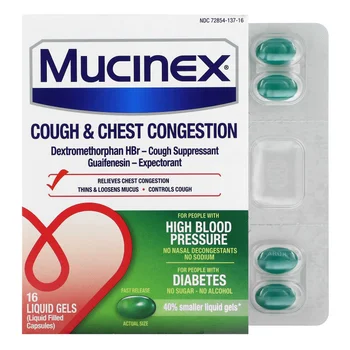 Cough & Chest Congestion, Fast Release, 16 Liquid Gels