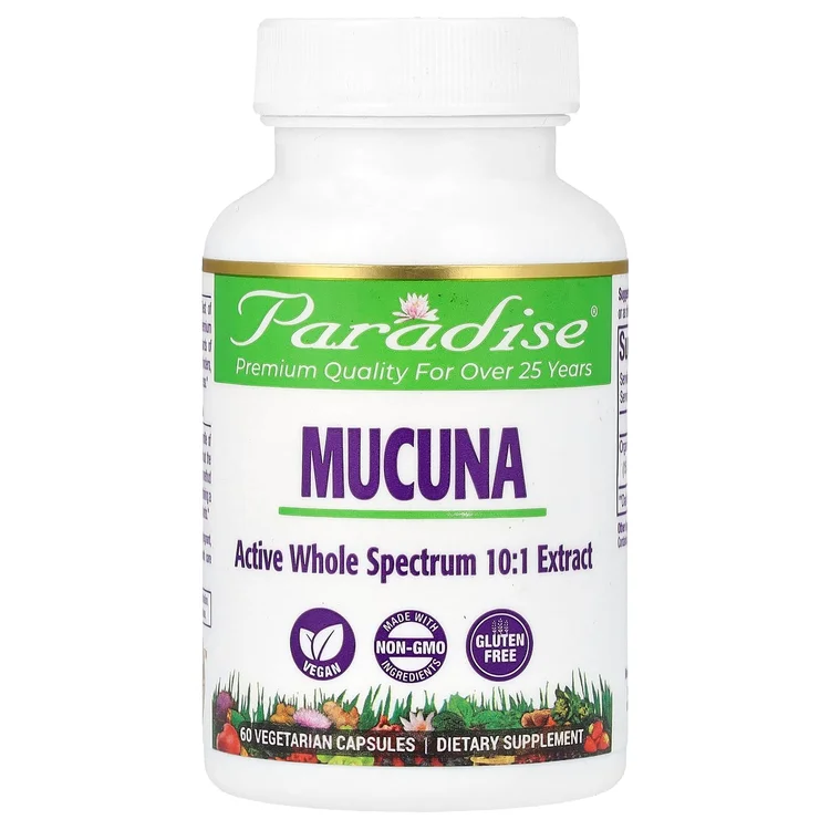 Mucuna, 60 Vegetarian Capsules (250 mg per Capsule) image 1