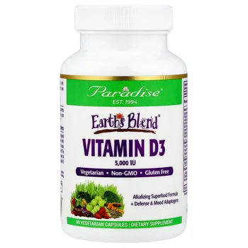 Earth's Blend®, Vitamin D3, 90 Vegetarian Capsules