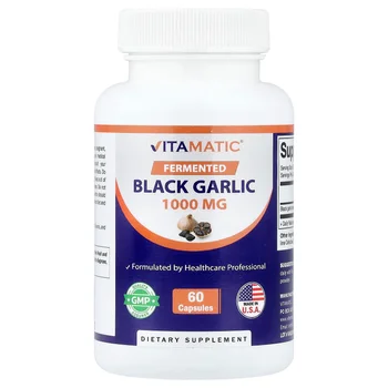 Fermented Black Garlic, 60 Capsules (500 mg per Capsule)