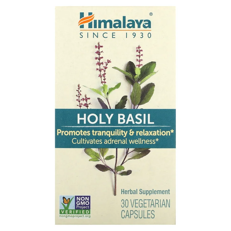 Holy Basil, 30 Vegetarian Capsules image 1