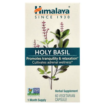 Holy Basil, 60 Vegetarian Capsules