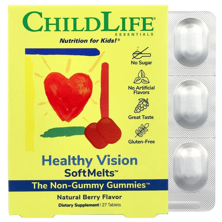 Healthy Vision SoftMelts™, Natural Berry, 27 Tablets image 1