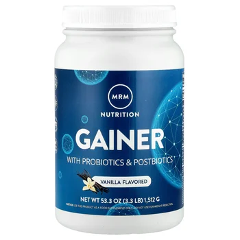 Gainer with Probiotics & Postbiotics, Vanilla, 3.3 lb (1,512 g)