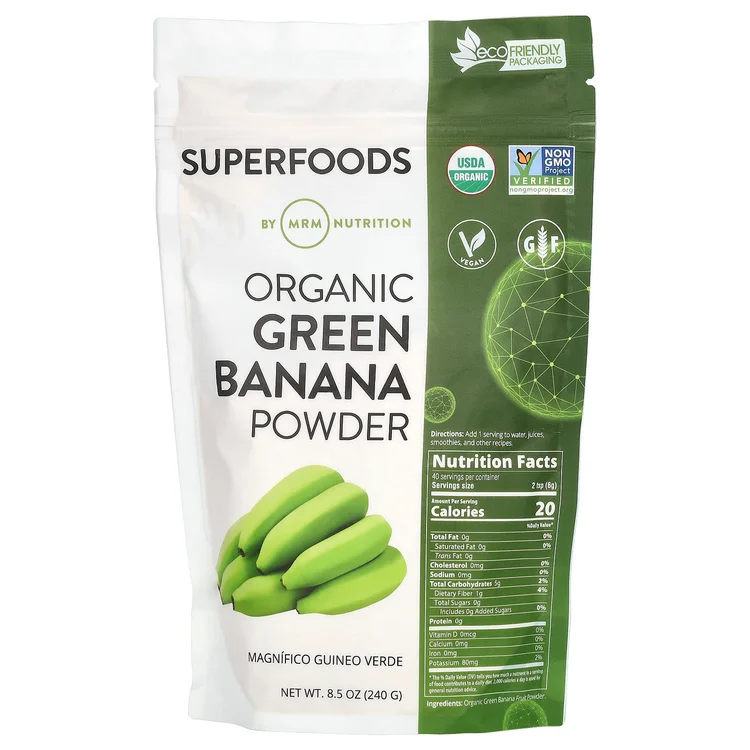Organic Green Banana Powder, 8.5 oz (240 g) image 1