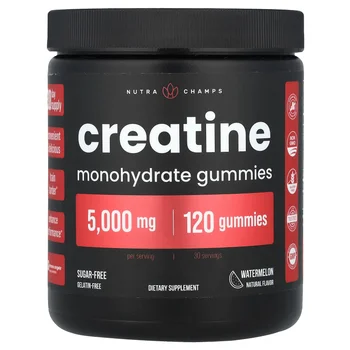 Creatine Monohydrate Gummies, Watermelon, 120 Gummies (1,250 mg per Gummy)