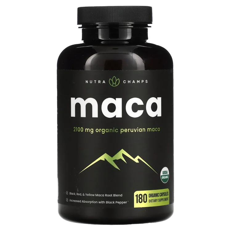 Maca, 180 Organic Capsules image 1