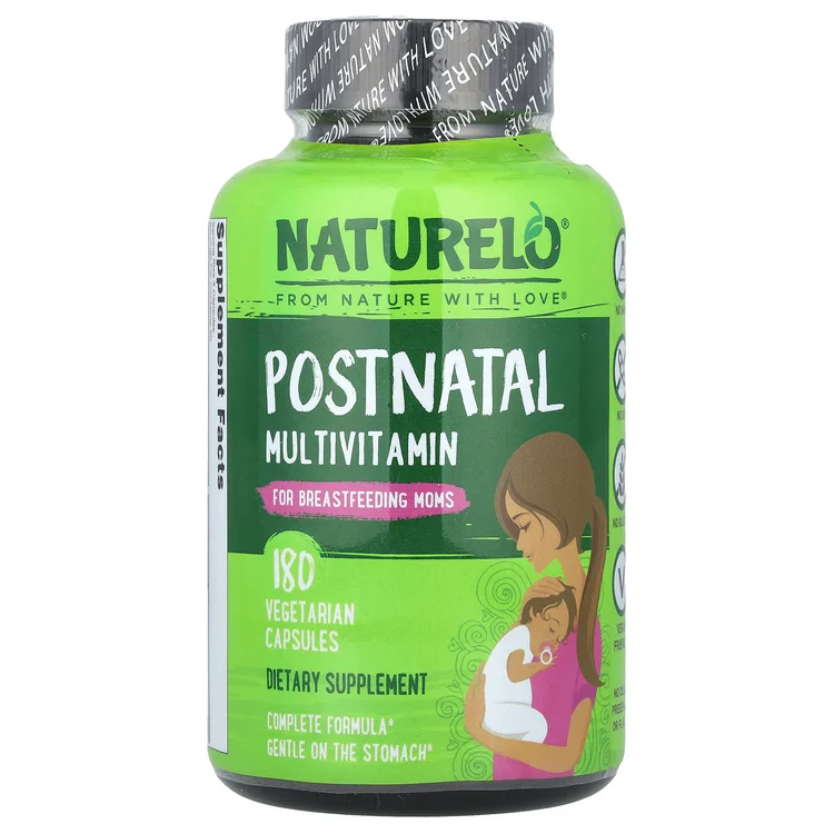 Postnatal Multivitamin for Breastfeeding Moms, 180 Vegetarian Capsules image 1