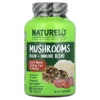 Mushrooms, Brain + Immune Blend, 90 Vegetarian Capsules