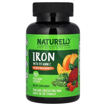 Iron with Vitamin C, 180 Vegetarian Capsules