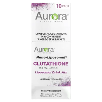 Nano-Liposomal®, Glutathione, Liposomal Drink Mix, 10 Packets, 0.32 oz (9 g) Each
