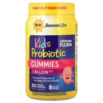 Kids Tummy Gummy, Prebiotics and Probiotics, Raspberry, 30 Gummies