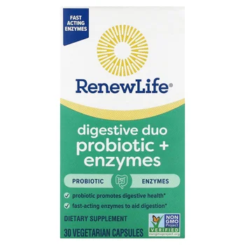 Digestive Duo Probiotic + Enzymes , 30 Vegetarian Capsules