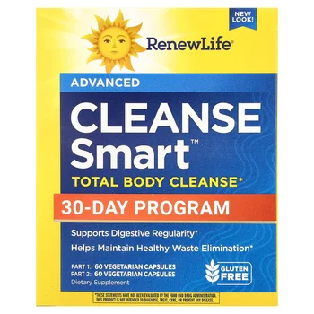 Cleanse Smart™ Total Body Cleanse, 2 Bottles, 60 Vegetarian Capsules Each