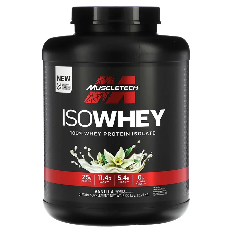 IsoWhey, 100% Whey Protein Isolate, Vanilla , 5 lbs (2.27 kg) image 1