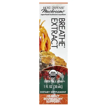 Mushrooms, Organic Breathe Extract, 1 fl oz (30 ml)