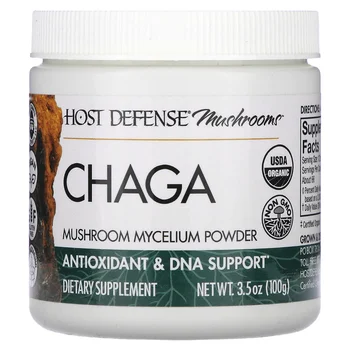 Mushrooms, Chaga, Mushroom Mycelium Powder, 3.5 oz (100 g)
