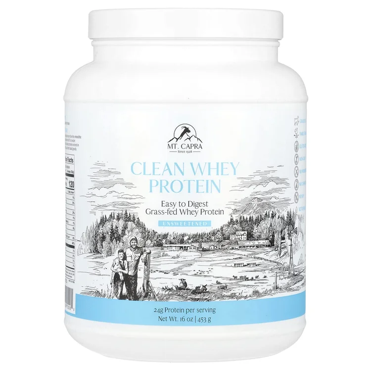 Clean Whey Protein, Unsweetened, 16 oz (453 g) image 1