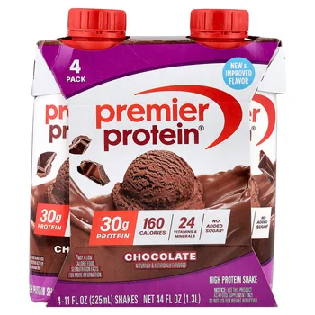 High Protein Shake, Chocolate, 4 Shakes, 11 fl oz (325 ml) Each