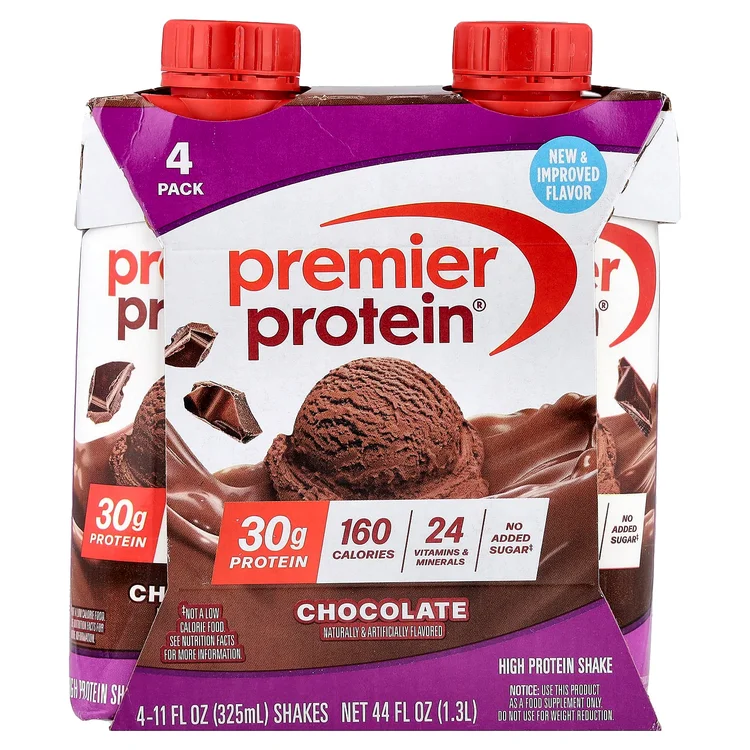 High Protein Shake, Chocolate, 4 Shakes, 11 fl oz (325 ml) Each image 1