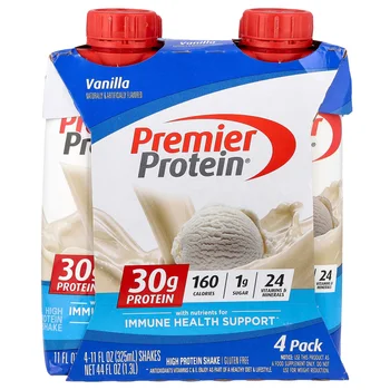 High Protein Shake, Vanilla, 4 Shakes, 11 fl oz (325 ml) Each