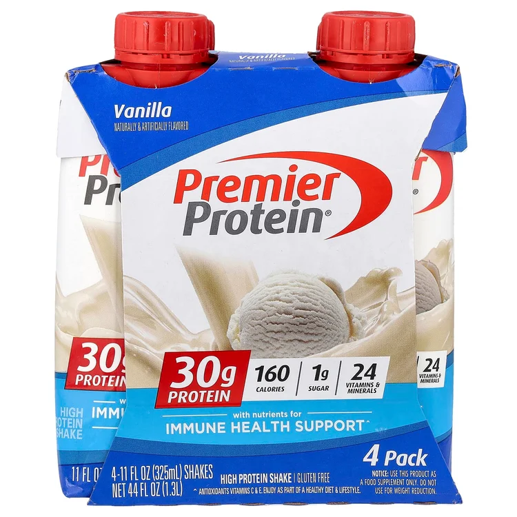 High Protein Shake, Vanilla, 4 Shakes, 11 fl oz (325 ml) Each image 1