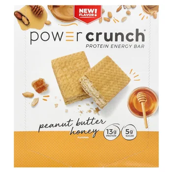 Power Crunch Protein Energy Bar, Peanut Butter Honey, 12 Bars, 1.4 oz (40 g) Each