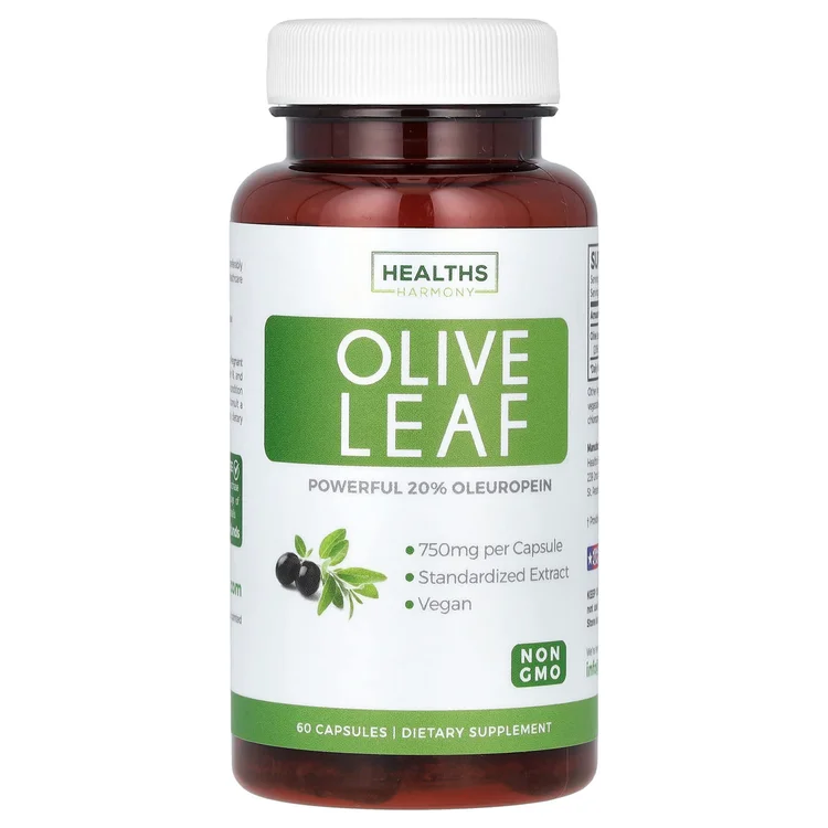 Olive Leaf, 750 mg, 60 Capsules image 1