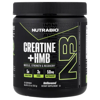 Creatine + HMB, Unflavored, 8.5 oz (243 g)