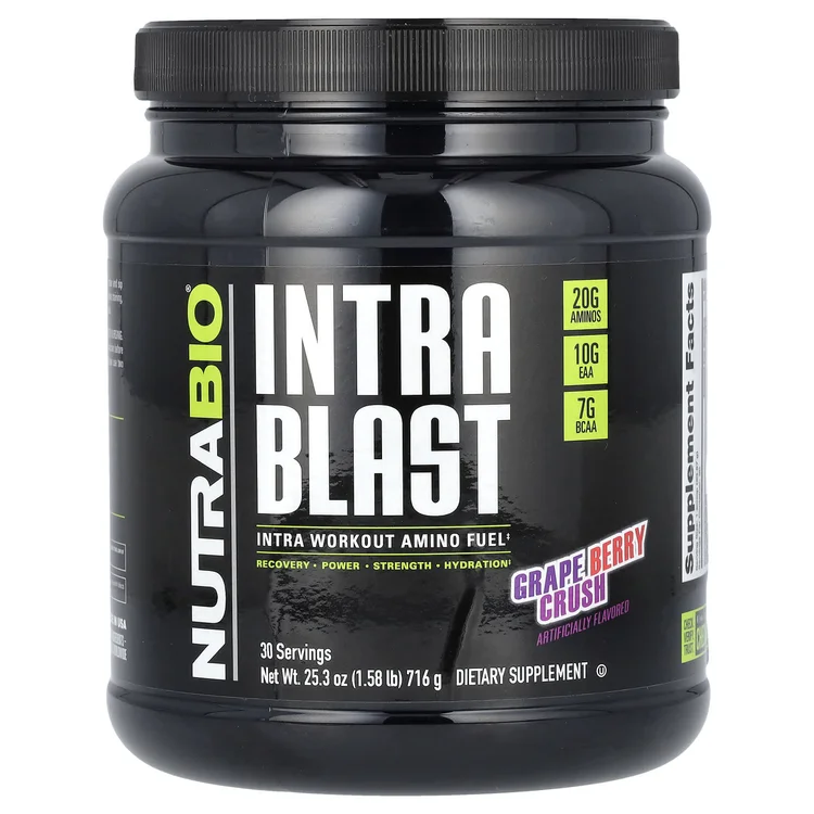 Intra Blast, Intra Workout Amino Fuel, Grape Berry Crush, 1.58 lb (716 g) image 1