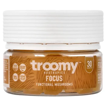 Focus, Functional Mushrooms Gummies, Passionfruit Tangerine, 30 Gummies