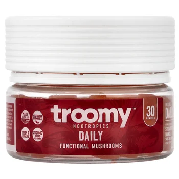 Daily, Functional Mushrooms Gummies, Strawberry Mango, 30 Gummies