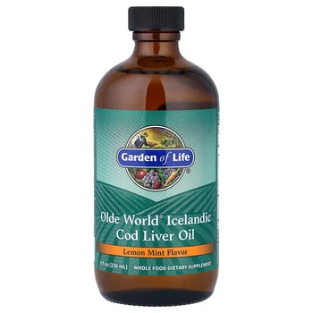 Olde World® Icelandic Cod Liver Oil, Lemon Mint, 8 fl oz (236 ml)
