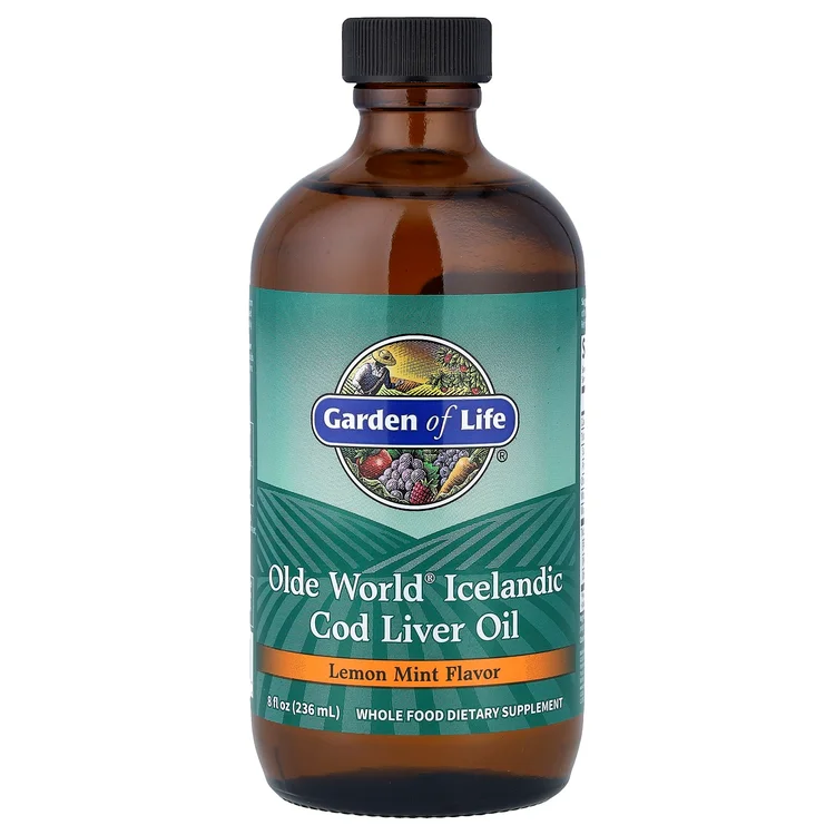 Olde World® Icelandic Cod Liver Oil, Lemon Mint, 8 fl oz (236 ml) image 1
