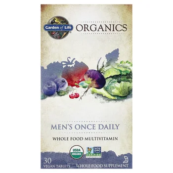 Organics, Men's Once Daily, 30 Vegan Tablets