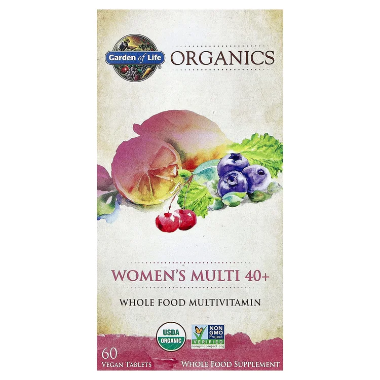 Organics, Women's Multi 40+, 60 Vegan Tablets image 1
